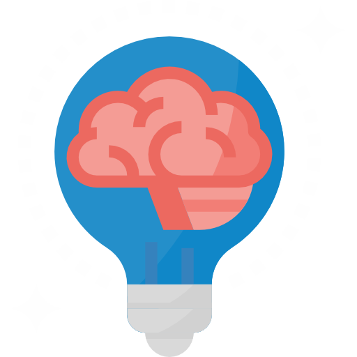 ligtbulb brain icon